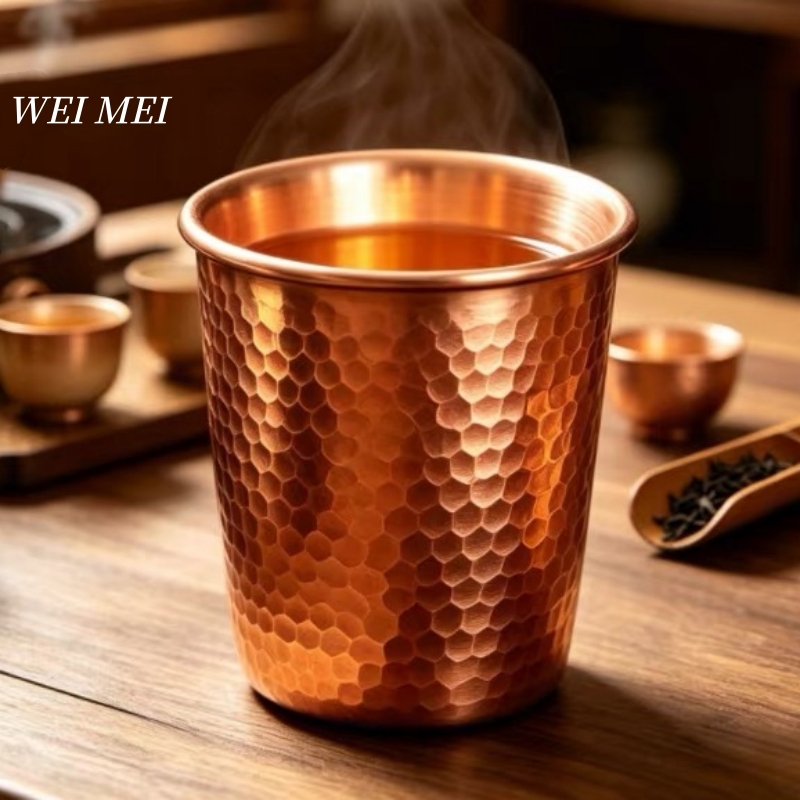 Mule Copper Mug - Handgefertigte Kupfer-Frühstückskaffeetasse, Water Mule 350 ml