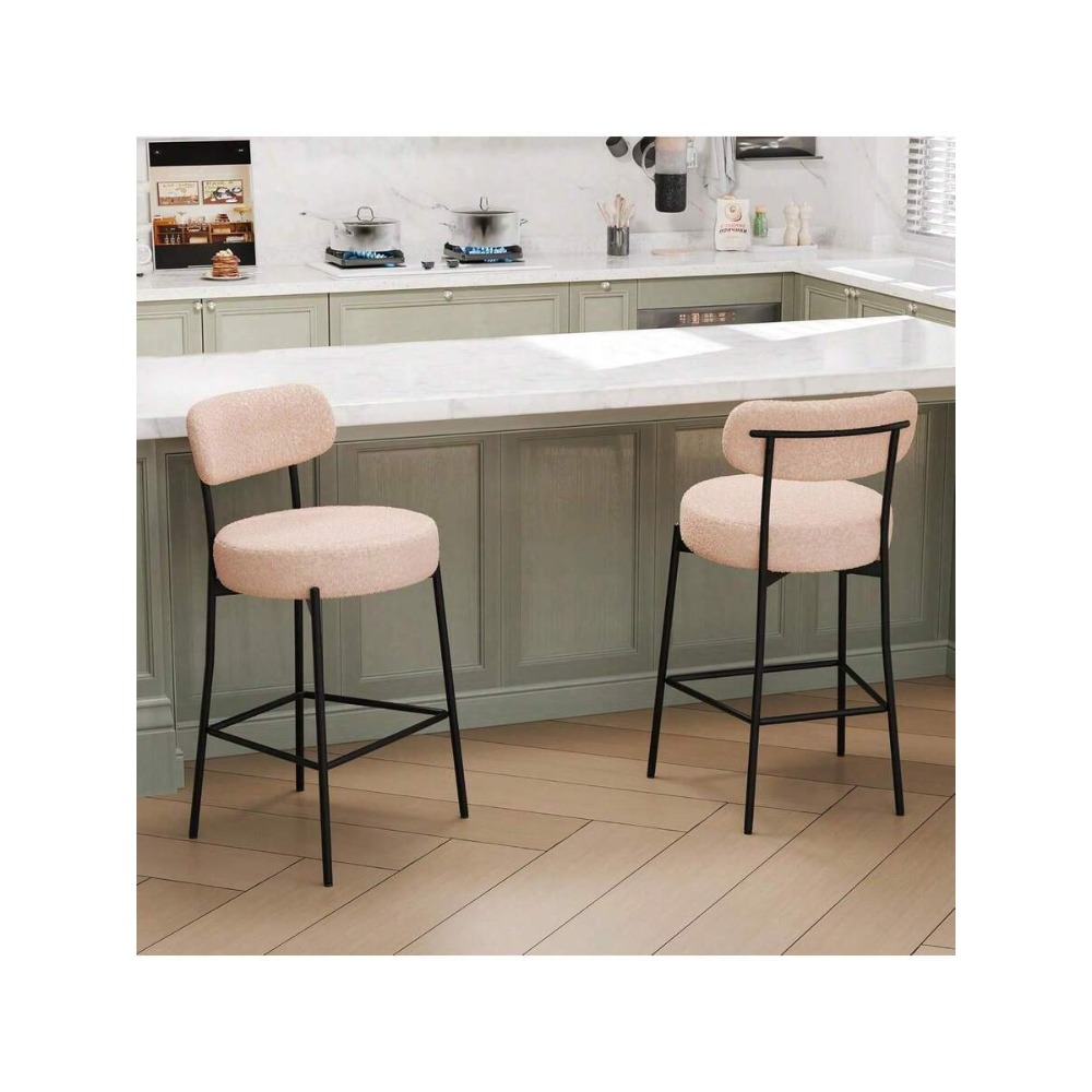 Beige Barhocker-Set mit 2 Stüh – Home Bar And Counter Bewertung und Preis