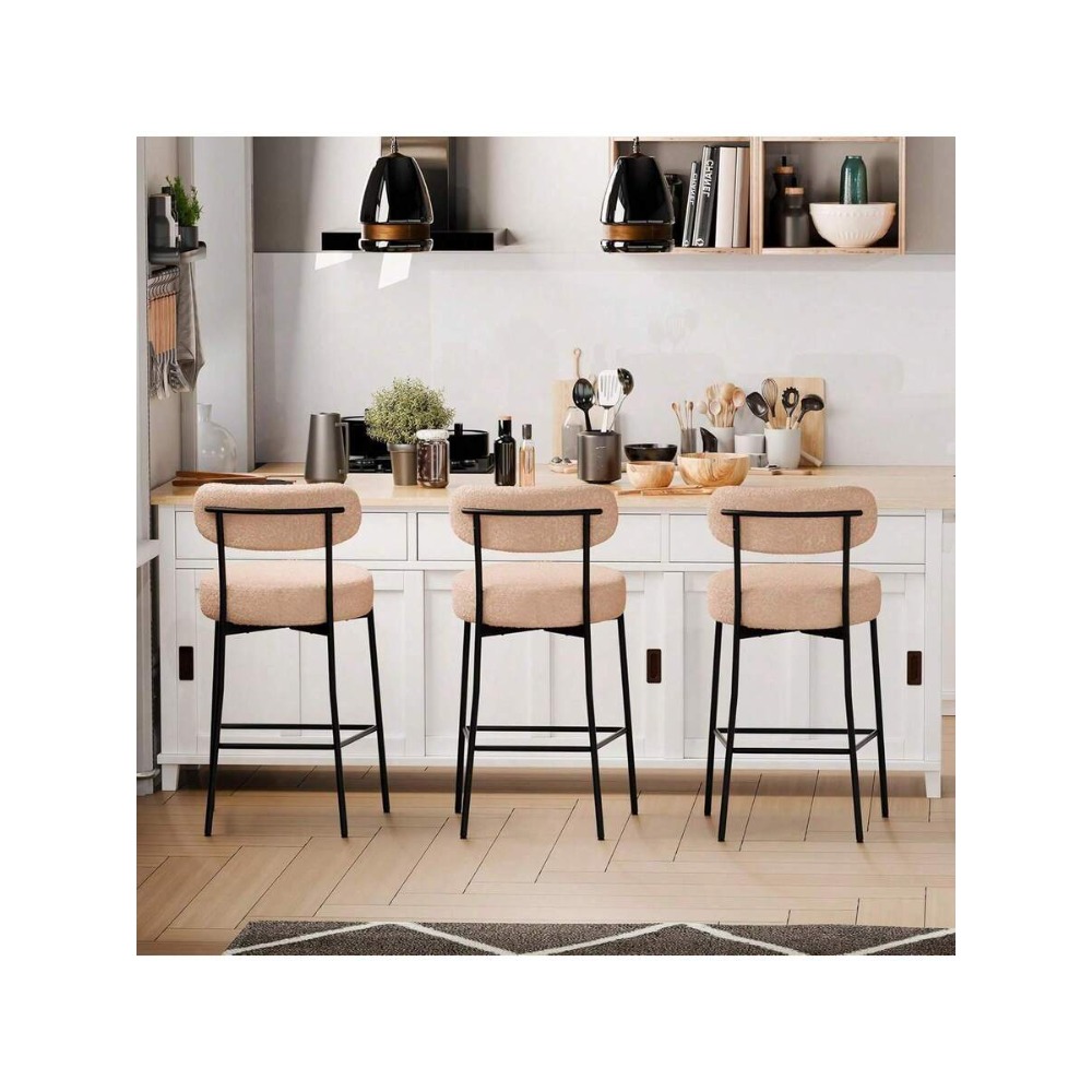 Beige Barhocker-Set mit 2 Stüh – Home Bar And Counter Bewertung und Preis