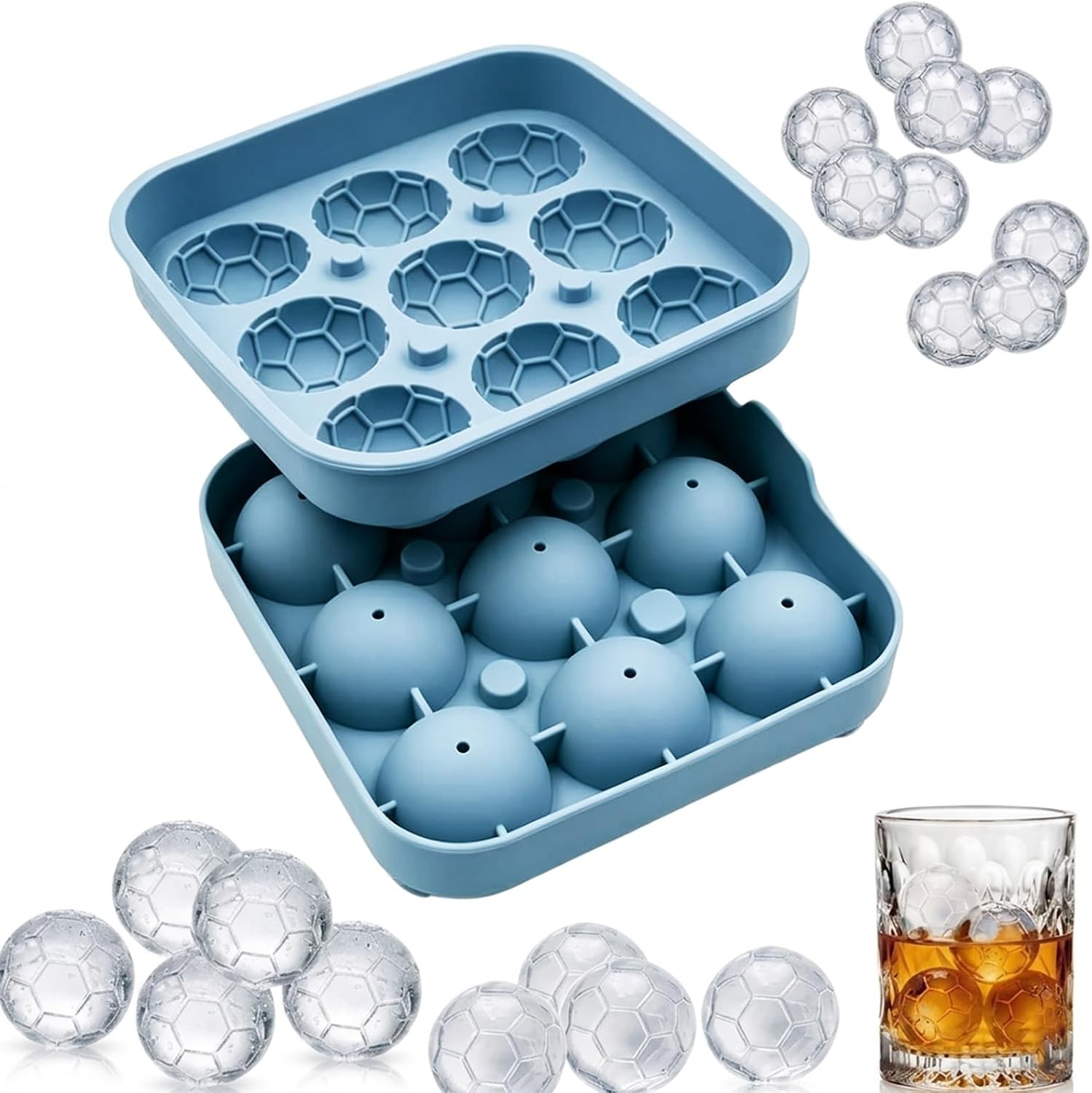 Fußball-Eiswürfelformen, 9/4-F – Ice Mold Sphere Bewertung und Preis