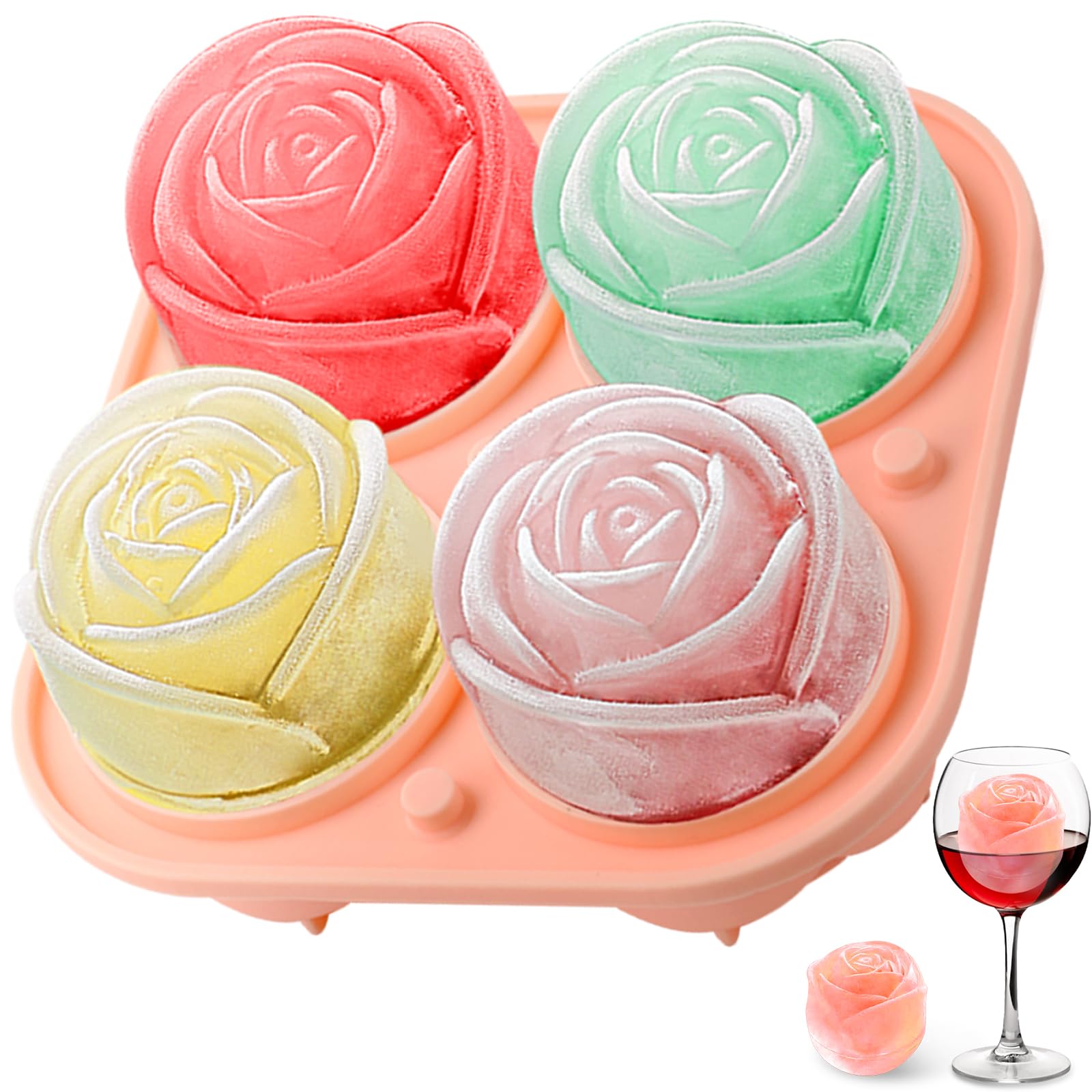 3D Rosen-Silikon-Eisformen 4-L – Ice Mold Sphere Bewertung und Preis